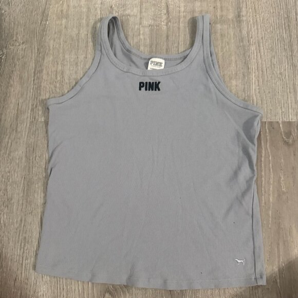 PINK Victoria's Secret Women's Tank Top - Grey - Picture 1 of 2